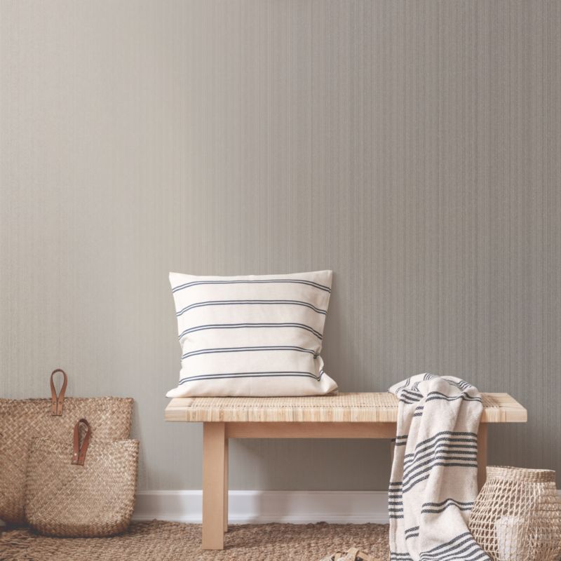 GoodHome Crisal vinyltapet på nonwoven i cremefarve