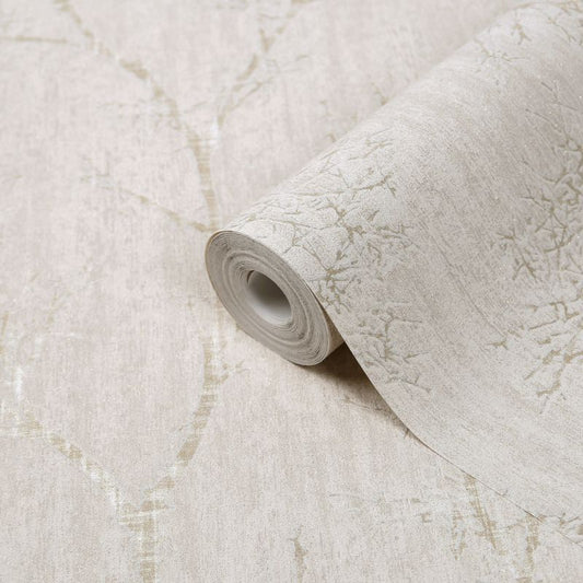Vinyltapet på nonwoven GoodHome Drave beige