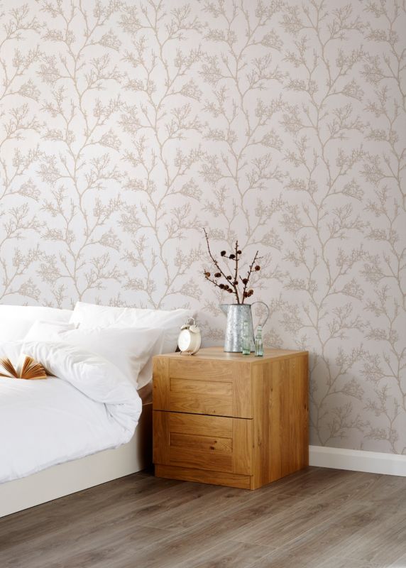 Vinyltapet på nonwoven GoodHome Drave beige