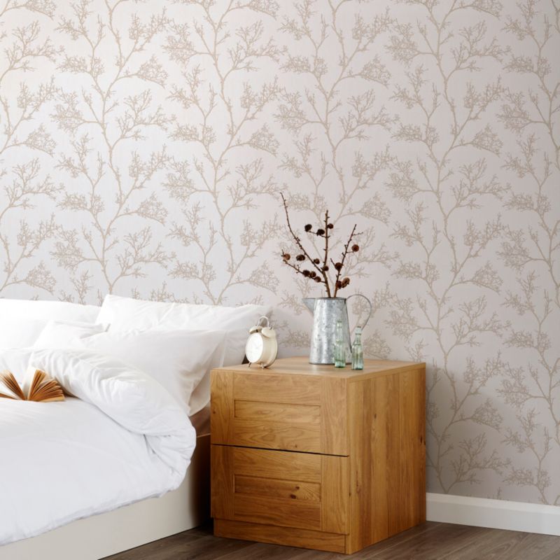 Vinyltapet på nonwoven GoodHome Drave beige