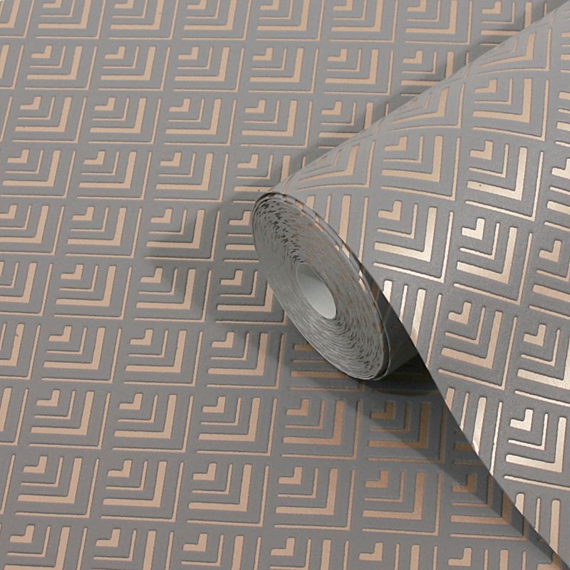 GoodHome Ficus brun vinyltapet på nonwoven