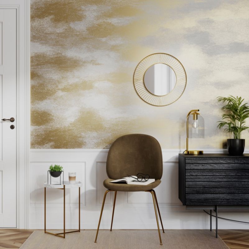 Vinyltapet på nonwoven GoodHome Jasper i creme