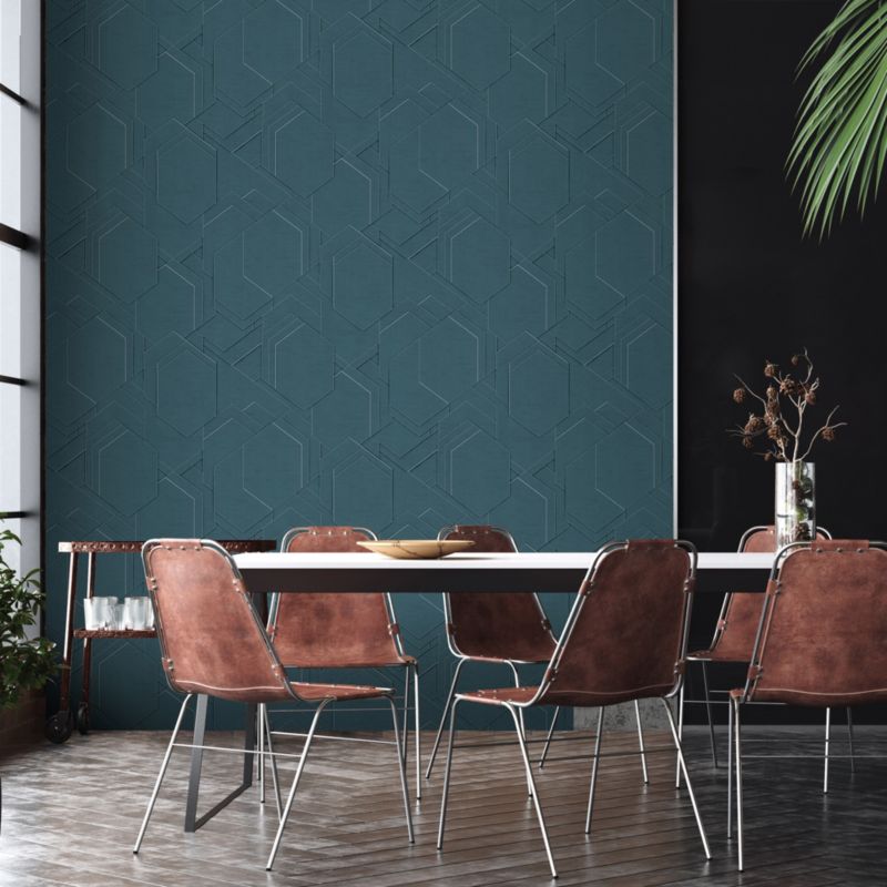 Vinyltapet på nonwoven GoodHome Masson blå