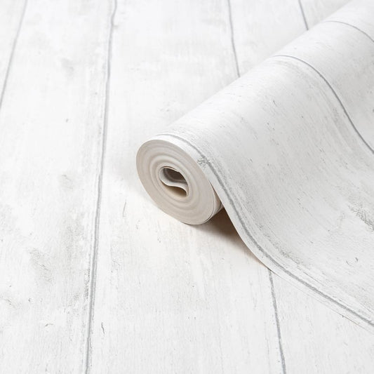 Vinyltapet på nonwoven GoodHome Mayet hvid