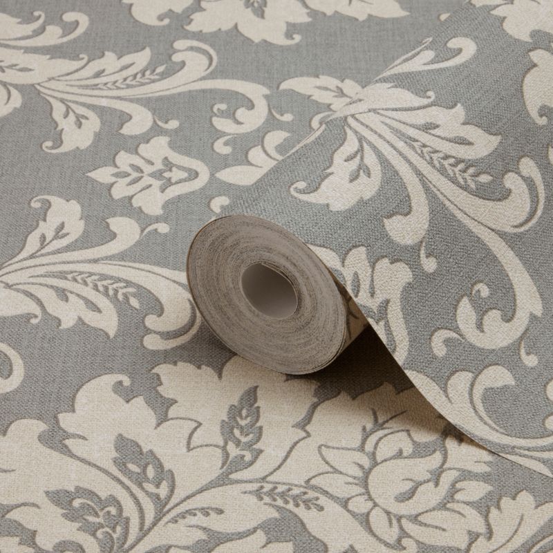 GoodHome Mire grå vinyltapet på non-woven