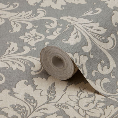 GoodHome Mire grå vinyltapet på non-woven