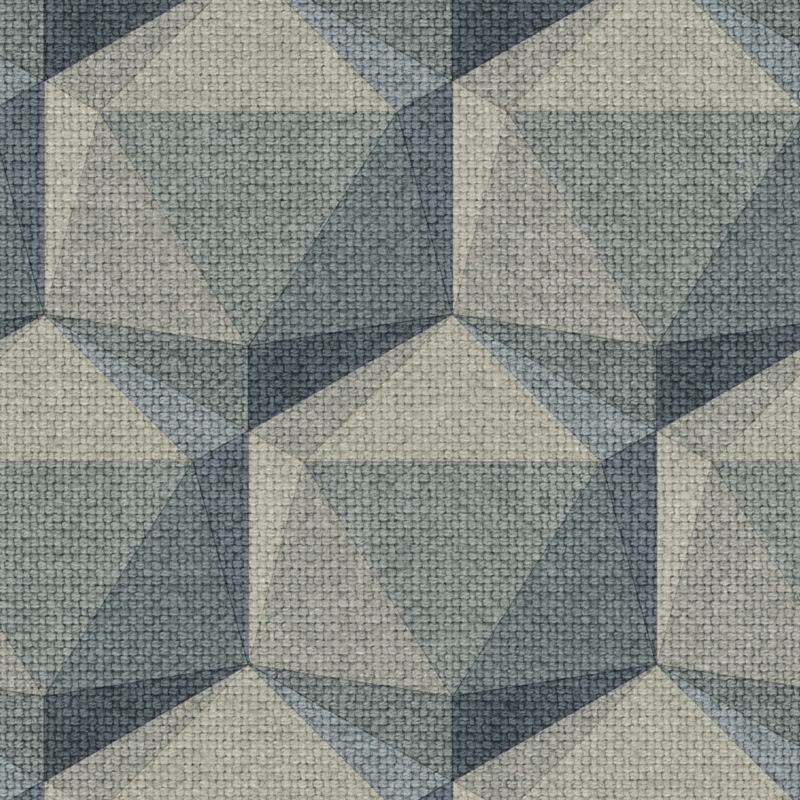 GoodHome Molta vinyltapet på nonwoven baggrund i grå-grøn