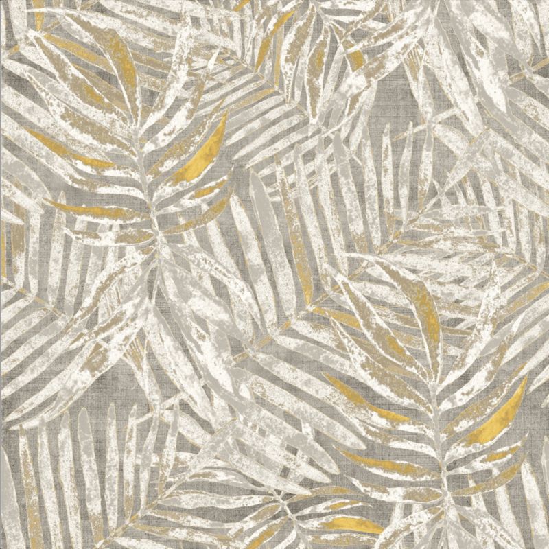 GoodHome Perod vinyltapet på non-woven i beige-gul