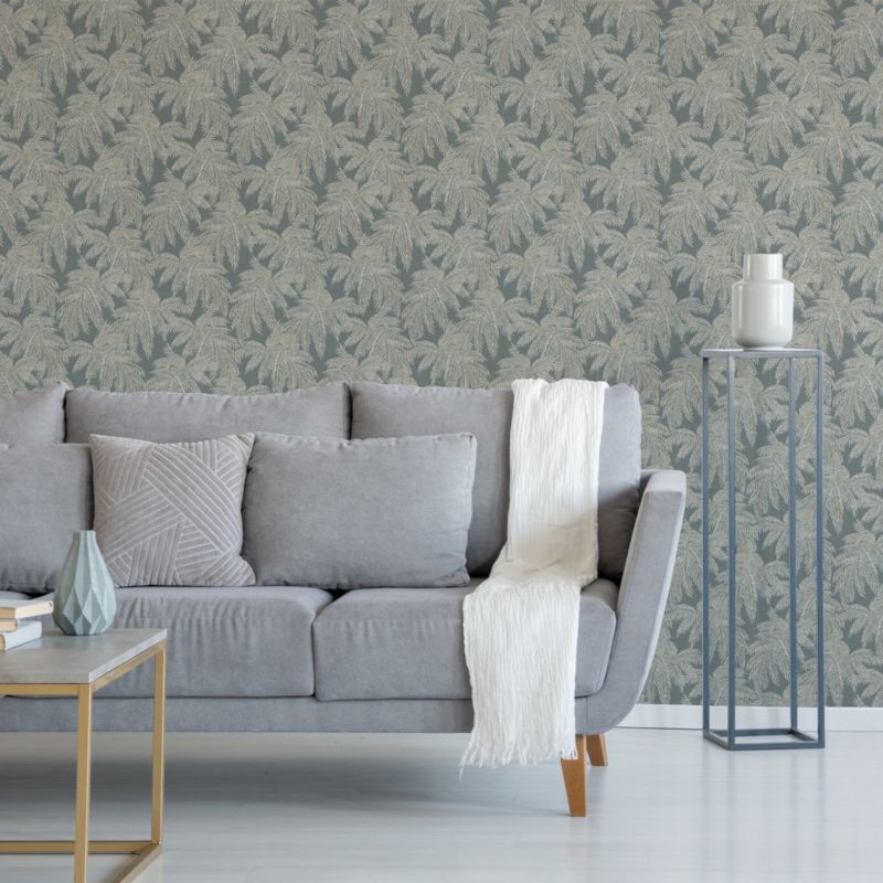 GoodHome Pyroo vinyltapet på nonwoven med havtema