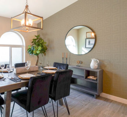 GoodHome Scapi vinyltapet på nonwoven med gyldent design