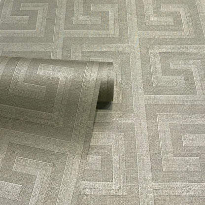 GoodHome Scapi vinyltapet på nonwoven med gyldent design
