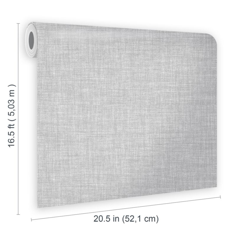 GoodHome Shung vinyltapet på nonwoven, glat lysgrå