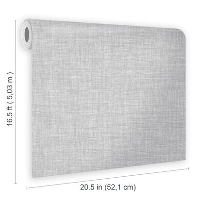 GoodHome Shung vinyltapet på nonwoven, glat lysgrå