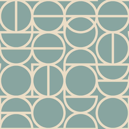 Vinyltapet på non-woven GoodHome Unique Geo lys grøn