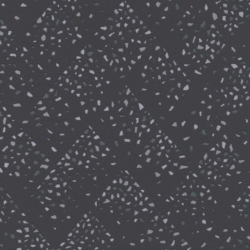 Vinyl tapet på non-woven Lolit i sort og grå