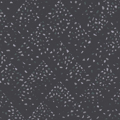 Vinyl tapet på non-woven Lolit i sort og grå