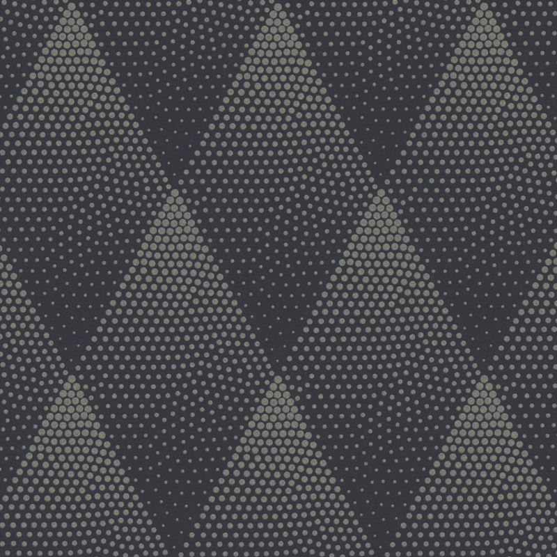 Vinyltapet på nonwoven Mahit i sort og guld