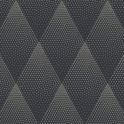 Vinyltapet på nonwoven Mahit i sort og guld