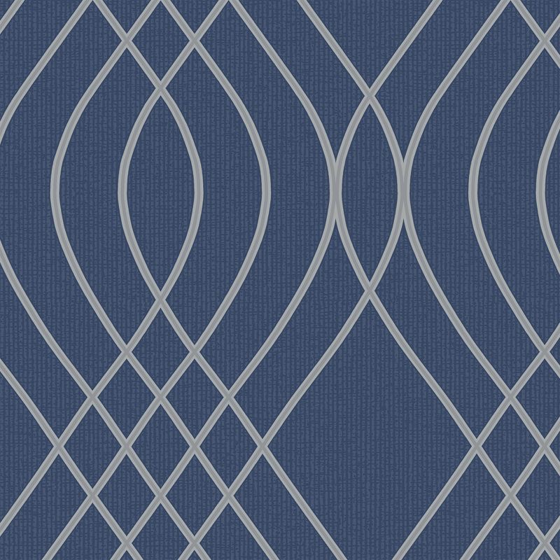 Vinyltapet på nonwoven Mavi blå