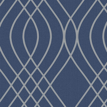 Vinyltapet på nonwoven Mavi blå