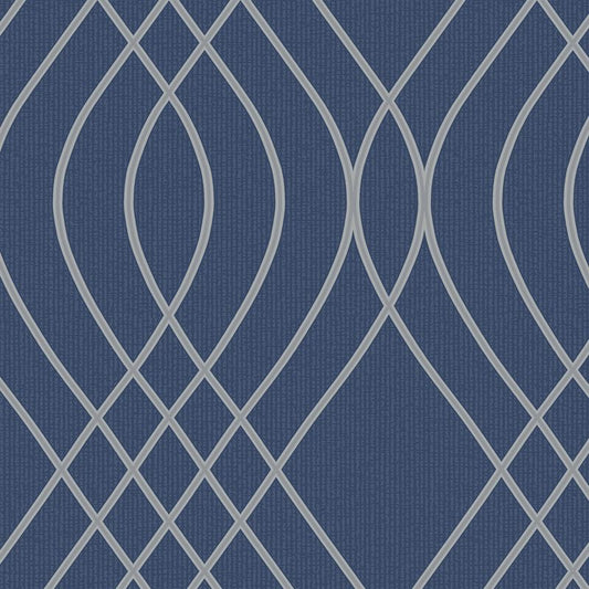 Vinyltapet på nonwoven Mavi blå