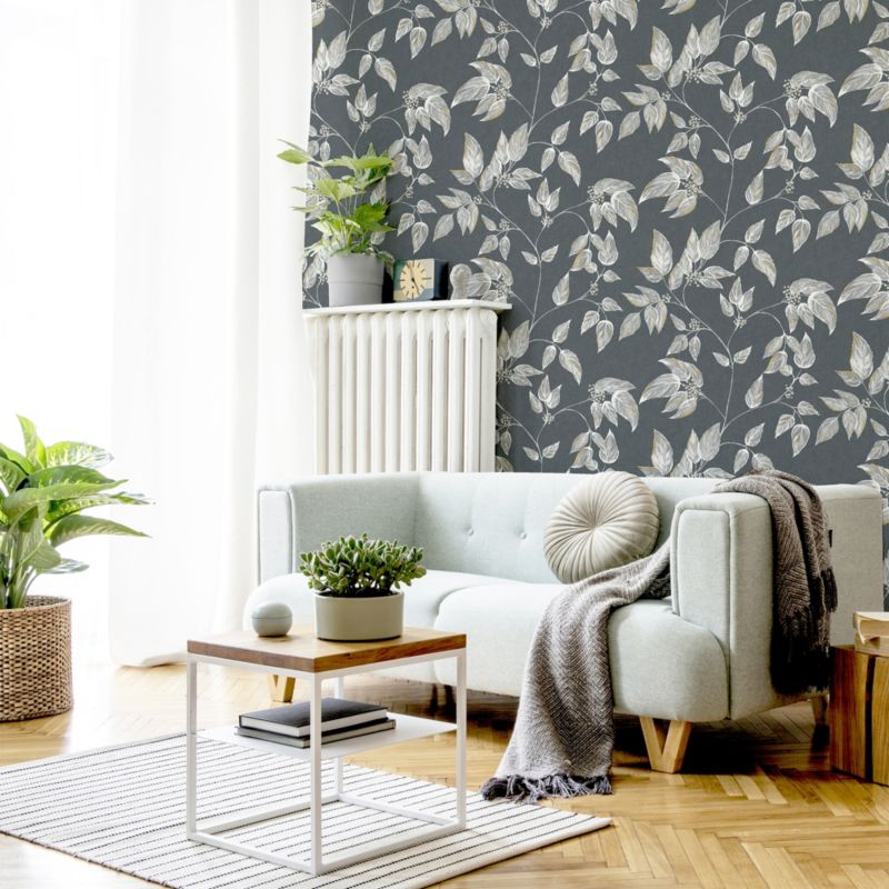 Vinyltapet på nonwoven Sapph grå
