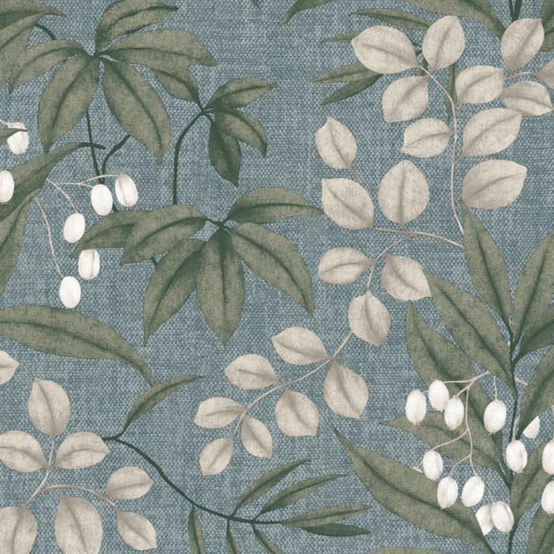 Superfresco Easy Floral blå vinyltapet på nonwoven