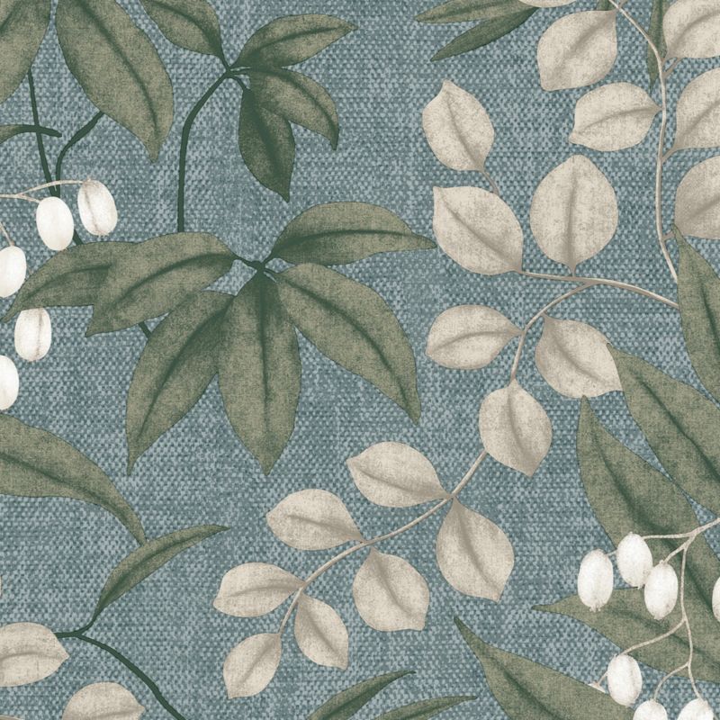 Superfresco Easy Floral blå vinyltapet på nonwoven