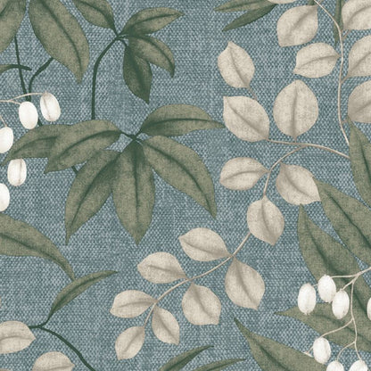 Superfresco Easy Floral blå vinyltapet på nonwoven