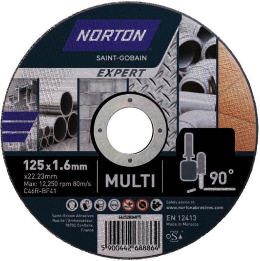 Norton Expert 41-125X1.6X22.23 skæreskive multi
