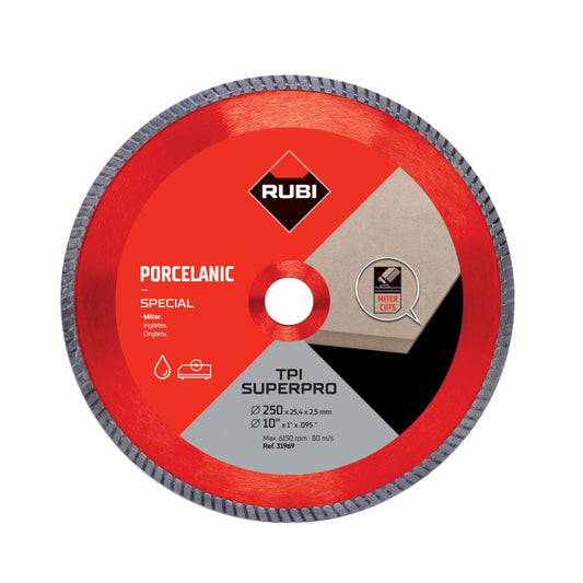 Diamantskive til afgratning Rubi TPI 2,5 x 250 mm