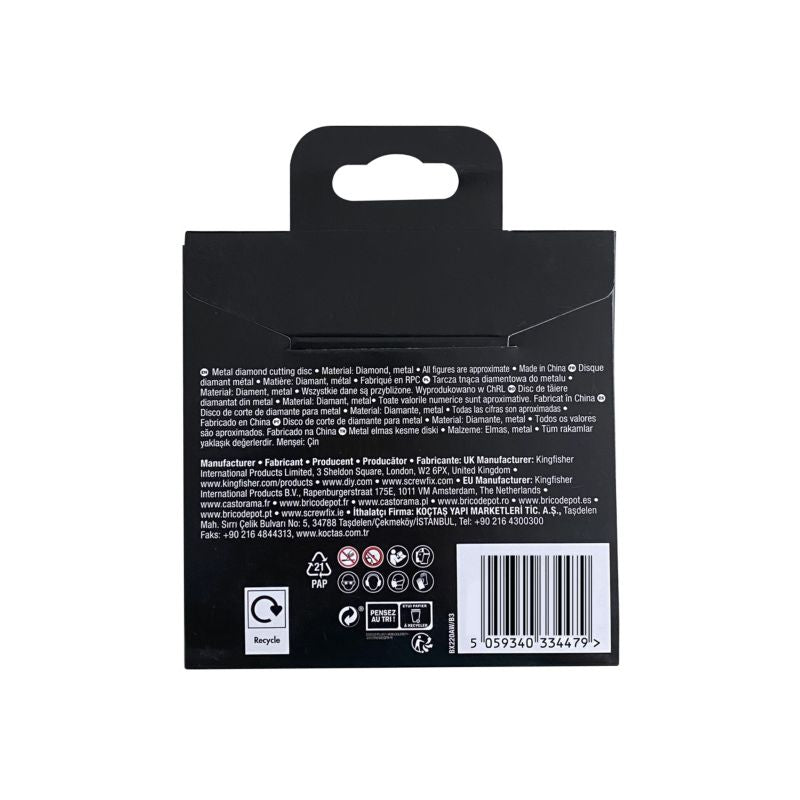 Erbauer diamantklinge til skæring af inox-metal 115 x 22,23 mm