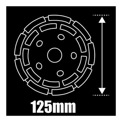 Erbauer diamantklinge til slibning 125 mm dobbelt