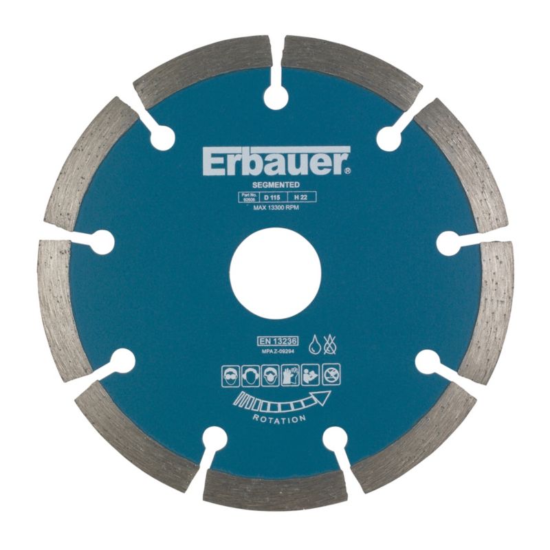 Erbauer segmenteret diamantklinge 115 x 22,2 mm