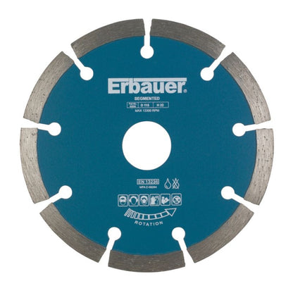 Erbauer segmenteret diamantklinge 115 x 22,2 mm