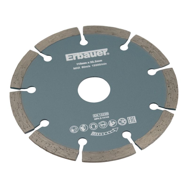 Erbauer segmenteret diamantklinge 115 x 22,2 mm