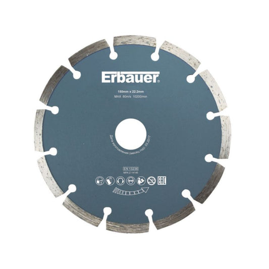 Erbauer segmenteret diamantklinge 150 x 22,2 mm