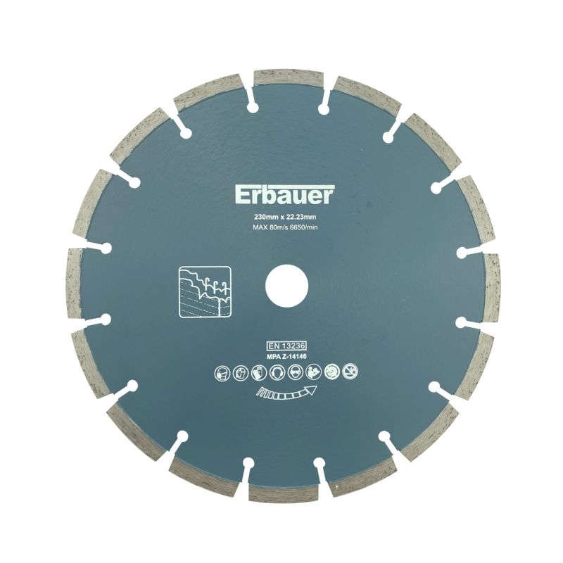 Erbauer segmenteret diamantklinge 230 mm