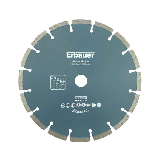 Erbauer segmenteret diamantklinge 230 mm