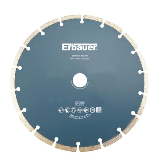 Erbauer segmenteret diamantskive 230 x 22,2 mm