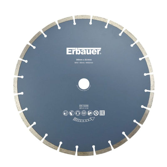 Erbauer segmenteret diamantklinge 350 x 25,4 mm