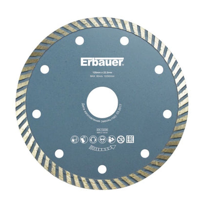 Erbauer turbo diamantklinge 125 x 22,2 mm