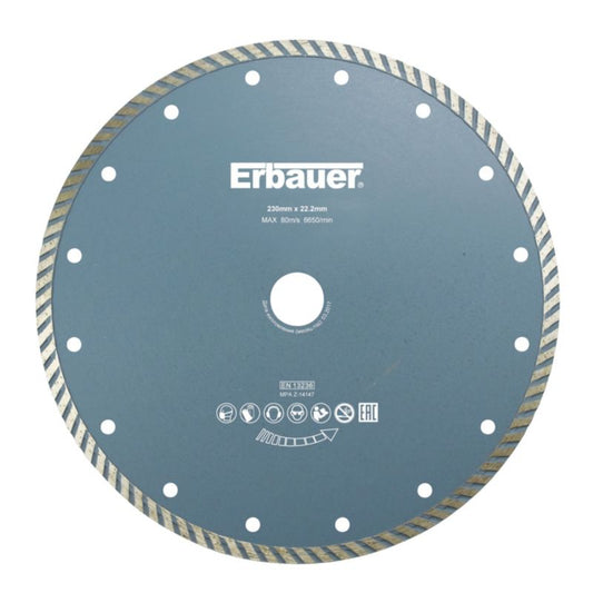 Erbauer turbo diamantklinge 230 x 22,2 mm