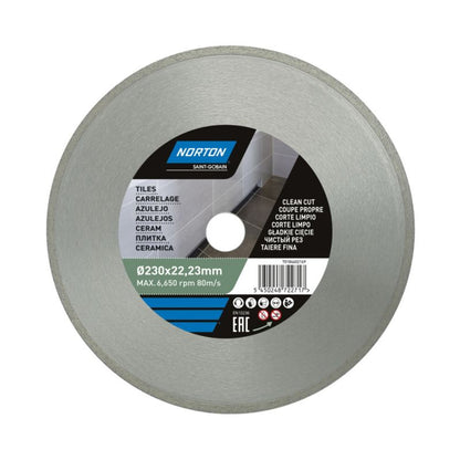 Norton diamantklinge til keramisk skæring 230 x 22,23 mm