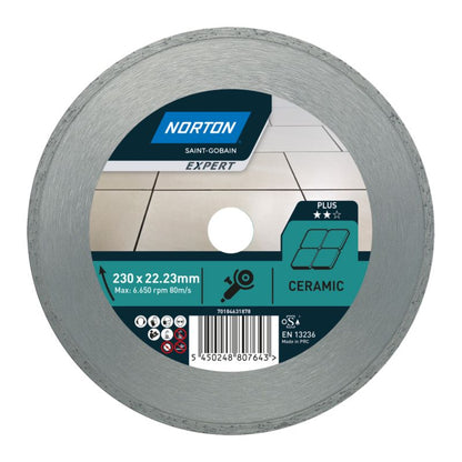 Norton diamantklinge til keramisk skæring 230 x 22,23 mm