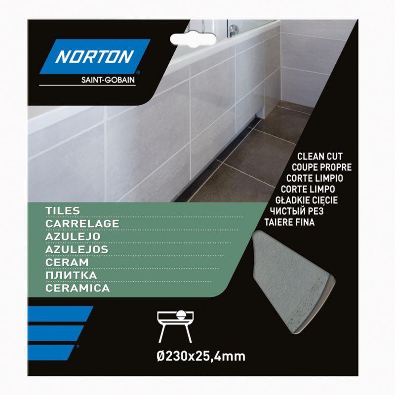 Norton diamantklinge til keramisk skæring 230 x 25,4 mm