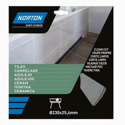 Norton diamantklinge til keramisk skæring 230 x 25,4 mm