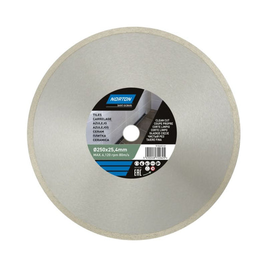 Norton diamantklinge til keramisk skæring 250 x 25,4 mm