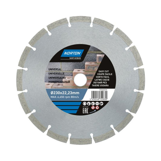Norton universal diamantklinge til skæring 230 x 22,23 mm