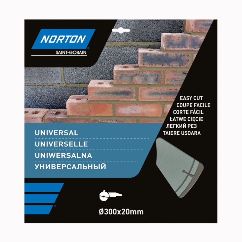 Norton universal diamantklinge til skæring 300 x 20 mm
